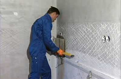 Подготовка стен в ванной для укладки плитки